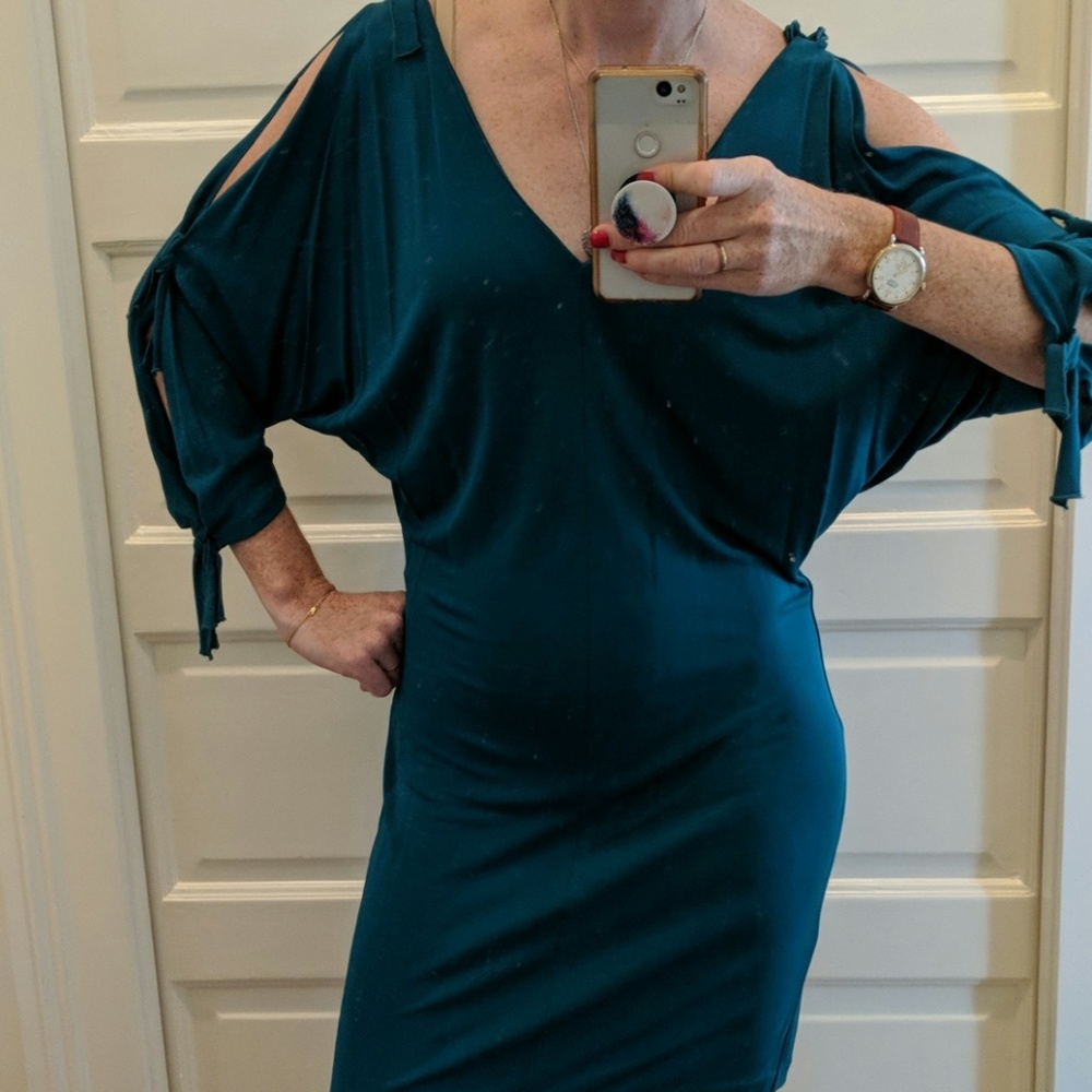 Diane Von Furstenberg teal dress